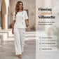 Women's Casual Top & Wide-Leg Pants 2-Piece Set