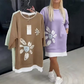 💥 Limited Edition Bloemenjurk 👗 Zachte Mixstof & Trendy Lagenlook | S-5XL ✨