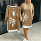 💥 Limited Edition Bloemenjurk 👗 Zachte Mixstof & Trendy Lagenlook | S-5XL ✨