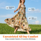 💥 Limiet Aanbieding! Bloemen Maxi Jurk 🌸 Zomer & Comfort | 📏 S-5XL