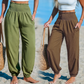 ⏰Tijdelijke aanbieding Dames Hoge Taille Broek🌬️Luchtig los met elastische enkels
