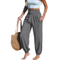 ⏰Tijdelijke aanbieding Dames Hoge Taille Broek🌬️Luchtig los met elastische enkels