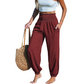 ⏰Tijdelijke aanbieding Dames Hoge Taille Broek🌬️Luchtig los met elastische enkels