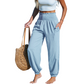 ⏰Tijdelijke aanbieding Dames Hoge Taille Broek🌬️Luchtig los met elastische enkels