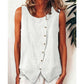 🔥HALVE PRIJS Asymmetrisch Knoop Topje Ademend Los Zomer Mouwloos Top