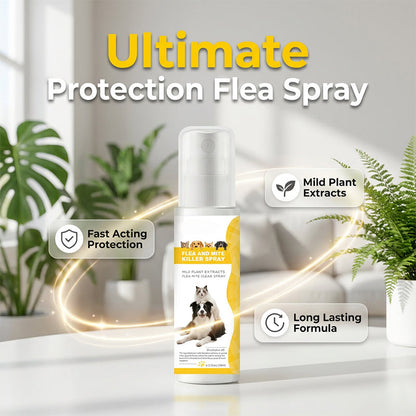 🔥50% KORTING 🌿Plantaardige vlooienspray, direct jeukverlichting, voor hond & kat🐶🐱
