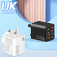 ⚡️HALVE PRIJS 🔌240W 8-poorts GaN lader | Snel laden, ruimtebesparend, perfect voor onderweg