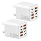 ⚡️HALVE PRIJS 🔌240W 8-poorts GaN lader | Snel laden, ruimtebesparend, perfect voor onderweg