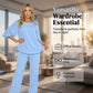 ⏰ 50% KORTING 🌸 Eénkleurige tweedelige set, bloemdetail & wijde pijpen