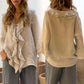 🎉GROTE KORTING！🎉 Damesblouse met ruche kraag & klokkenmouwen, luchtig en comfortabel