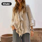 🎉GROTE KORTING！🎉 Damesblouse met ruche kraag & klokkenmouwen, luchtig en comfortabel