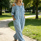 ⏳TIJDELIJKE PRIJS ✨Ruime overall, denimlook stof voor alle daguitjes👗👖verstelbanden + zakken S-3XL