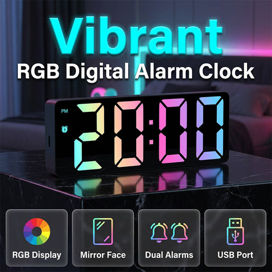 🎉TIJDELIJKE AANBIEDING⏰ Digitale wekker | Groot display & kleurverandering 🎨