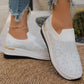 👟 Dames slip-on sneakers met mesh en strass ✨ Comfortabel instappen, laten stralen & de hele dag comfy blijven! ✨