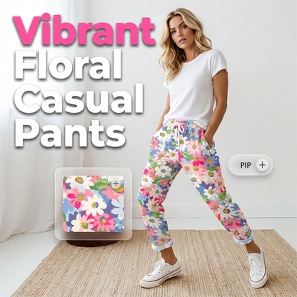 🌸50% KORTING👖 Bloemenprint Broek ✨ Comfortabele Losse Pasvorm