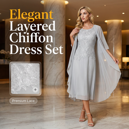 🎉🔥 Limietdeal! Elegant 2-delig Jurkset 👗 Comfort & Stijl ✨