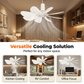 🌴 ZOMERDEAL 50% KORTING ⏱️ Hangventilator ⚡ Stil en krachtige koeling🌬️❄️