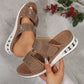 ⏰ TIJDELIJKE KORTING✨Sleehak sandalen met strass, luchtkussen & verstelbare bandjes