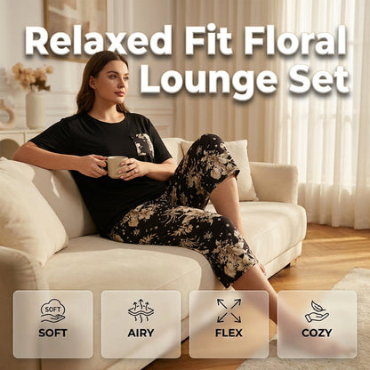 ⏰ TIJDELIJKE PRIJSVERLAGING! ✨Comfortabele loungewear set met bloemenprint