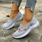 🌸💥 50% KORTING! Instapschoenen met borduur, antislip & vetersloos, voor senioren