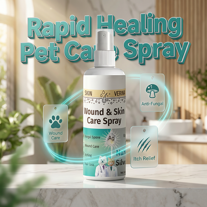 ⚡KOOP 1 KRIJG 1 GRATIS✨ Nanozilver dierenspray wond & schimmel🐱🐶