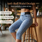 🔥50K+ VERKOCHT HALVE PRIJS💙 Hoge taille capri jeans ultra rekbaar ademende hoogwaardige mix stof