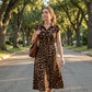 50% KORTING🐆Leopard Maxi Jurk, Ademend & Figuurvriendelijk Met Zakken👗