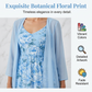 🔥LIMITED AANBIEDING✨ Elegante Bloemenprint Jurkset 2-delig, Zacht & Ademend, Plus Size Beschikbaar🌷