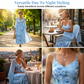 🔥LIMITED AANBIEDING✨ Elegante Bloemenprint Jurkset 2-delig, Zacht & Ademend, Plus Size Beschikbaar🌷