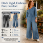 🔥50K+ VERKOCHT | HALVE PRIJS💙 Asymmetrische Denim Jumpsuit 🧵Zacht rekbaar, wijde pijpen