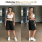 🔥BEPERKTE KORTING 38K+ VERKOCHT🩳 Dames Hoge Taille Korte Broek, Contrast Zijkant, kwalitatieve mengstof Ademend S-2XL