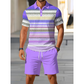 ⏰TIJDELIJKE AANBIEDING✨ Korte mouw poloshirt set combinatie tot boven de knie broek sportief veelzijdig