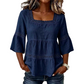 ⏰TIJDELIJKE KORTING⚡ Vierkante hals blouse 🧶 Losse snit, geschikt voor alle figuren