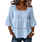 ⏰TIJDELIJKE KORTING⚡ Vierkante hals blouse 🧶 Losse snit, geschikt voor alle figuren