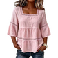 ⏰TIJDELIJKE KORTING⚡ Vierkante hals blouse 🧶 Losse snit, geschikt voor alle figuren