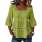 ⏰TIJDELIJKE KORTING⚡ Vierkante hals blouse 🧶 Losse snit, geschikt voor alle figuren