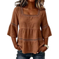 ⏰TIJDELIJKE KORTING⚡ Vierkante hals blouse 🧶 Losse snit, geschikt voor alle figuren