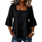⏰TIJDELIJKE KORTING⚡ Vierkante hals blouse 🧶 Losse snit, geschikt voor alle figuren