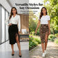 🔥TIJDELIJK 50% KORTING 42K+ VERKOCHT🐆Hoge Taille Rok Trekkoord Split Kwalitatieve Mengstof S-2XL