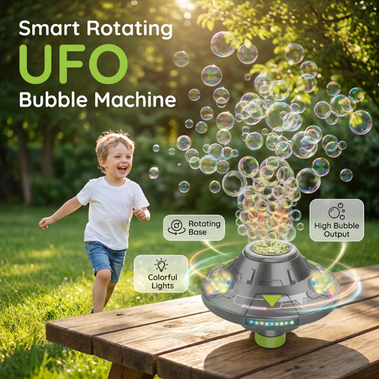 Gratis verzending✈️ 50% KORTING🛸Ufo Bellenmachine, Zelfdraaiend Met Obstakeldetectie💡