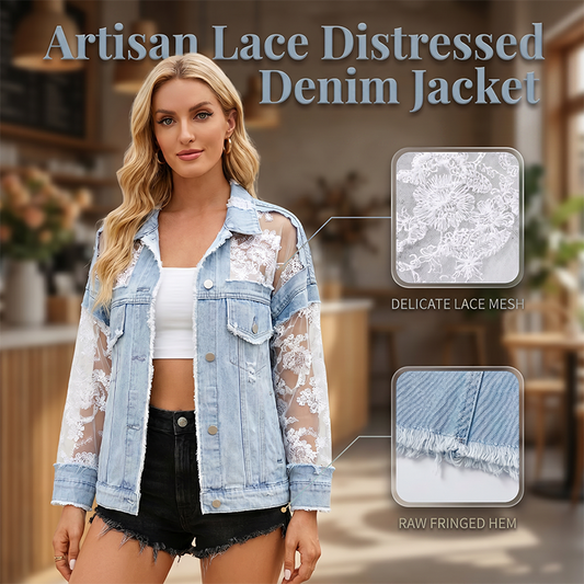 🔥BEPERKTE VOORRAAD💃 Handgemaakte kanten jas ✨ Relaxte pasvorm voor alle outfits