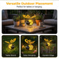 🔥50K+ VERKOCHT⏰ KORTING 50%🐝 Zonne Bij Tuinlamp, hartvleugel metaaldecoratie