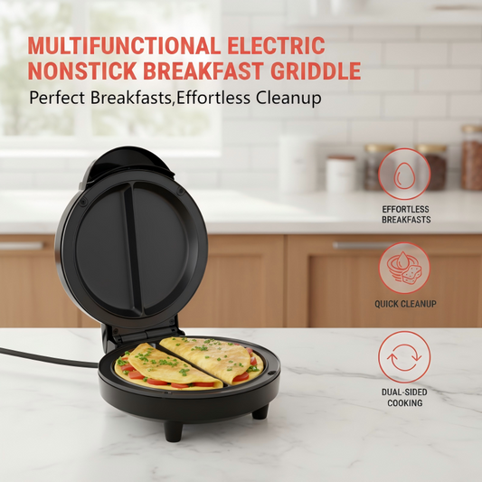 🥞 Tijdelijke Deal Elektrische Ontbijtgrill ⚡ Klaar in Minuten🍳
