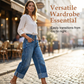⚡BEPERKTE VOORRAAD👖 ✨ Moderne cropped jeans omgevouwen zomen figuurflatterend maten S–3XL💙