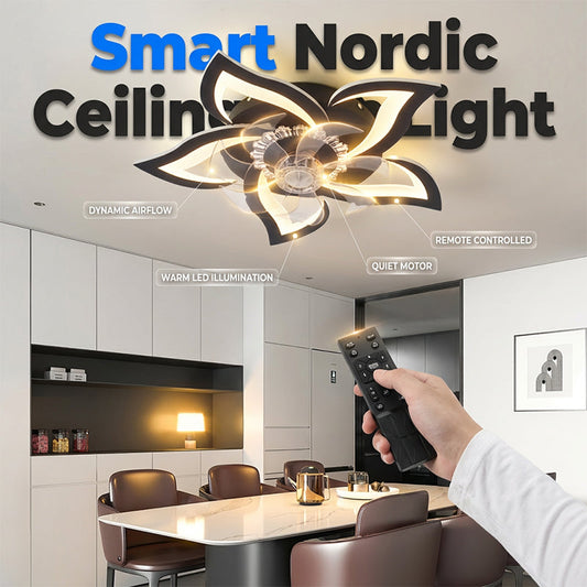 🔥50K+ VERKOCHT⏰ EXCLUSIEVE KORTING✨ Luxe 2-in-1 Nordic ventilatorlamp, multifunctioneel, stille premium inverter motor