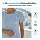 🔥50K+ VERKOCHT ⏰TIJDELIJKE KORTING Elegante midi-jurk ademende mixstof, asymmetrische