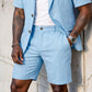 🏆TOP VERKOOP 🎩 Tijdelijk gratis verzending 🤵 Tweedelige blazer short set kreukbestendige mengstof✨ Korte mouw, geschikt voor werk en feesten