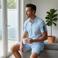 🏆LAATSTE DAG UITVERKOOP 50% KORTING💙 Sportset met kraag kwalitatieve mengstof diepzakken