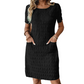 🔥50% KORTING 💃 Elegante Jurk met Textuur ✨ Kreukvrij & Comfortabel