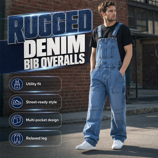 🔥50% KORTING 50K+ VERKOCHT💙 Heren denim overall kwalitatieve mengstof verstelbare schouderbanden meerdere zakken